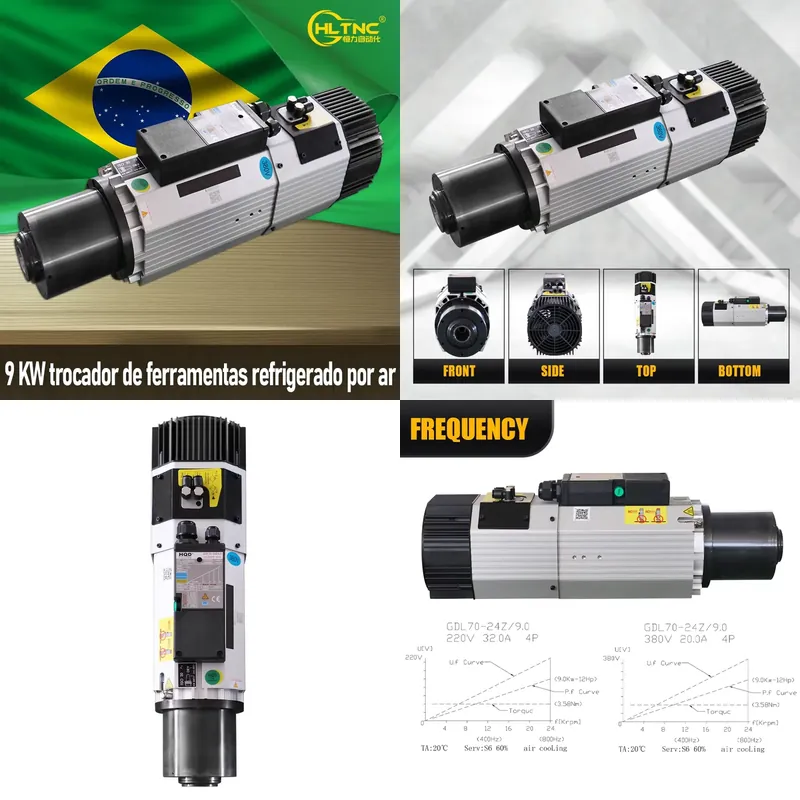 Cnc Spindle Motor - AP01 9KW ISO30 Chłodzony powietrzem silnik