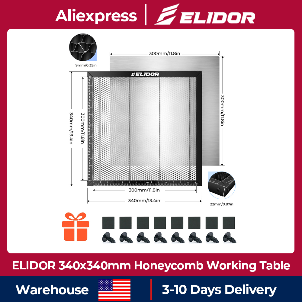 ELIDOR – blat roboczy w formie – Honeycomb Laser Bed recenzja i cena