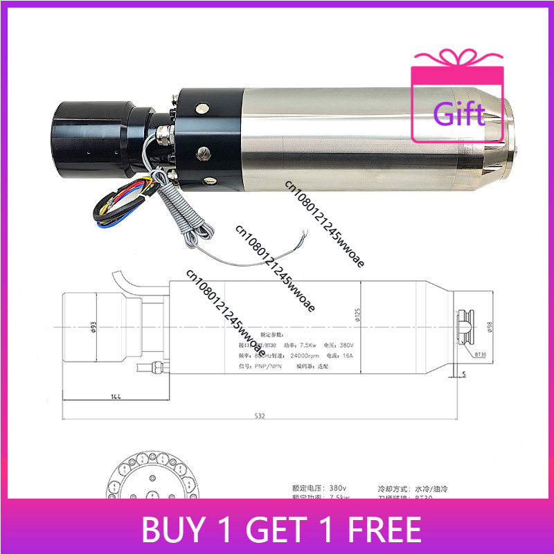 5,5 kW, 7,5 kW – automatyczny  – Cnc Spindle Motor recenzja i cena